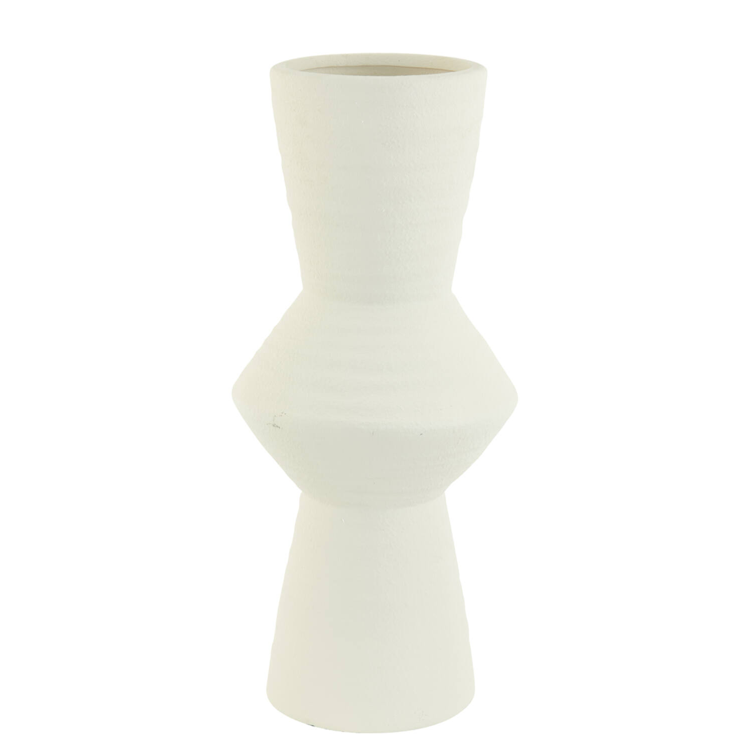 Vase deco Ø22,5x50,5 cm AYLA ceramics cream - Light & Living