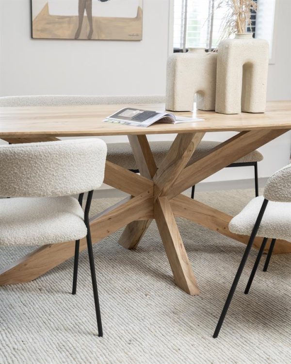 Eettafel Nikki 200x100 - naturel Eleonora - Afbeelding 6