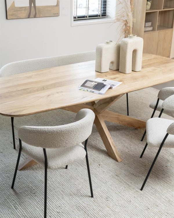 Eettafel Nikki 200x100 - naturel Eleonora - Afbeelding 7