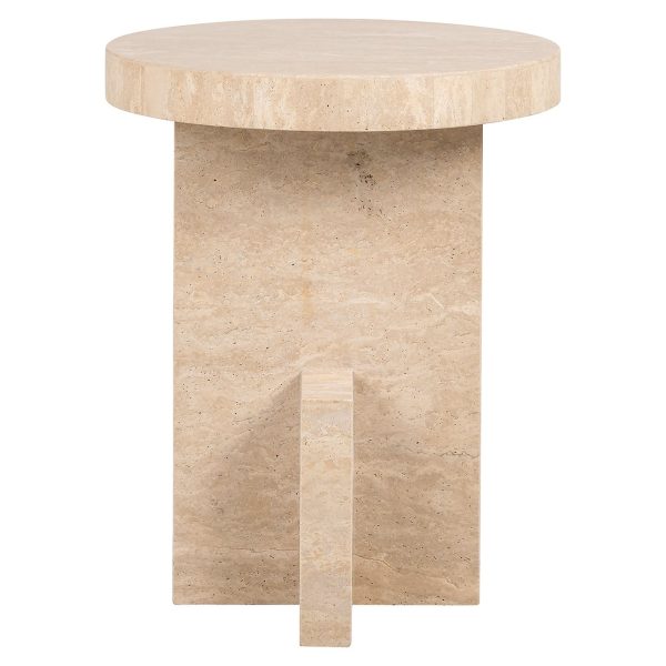 Bijzettafel Biltmore Italian Travertine (Beige) Richmond Interiors - Afbeelding 2