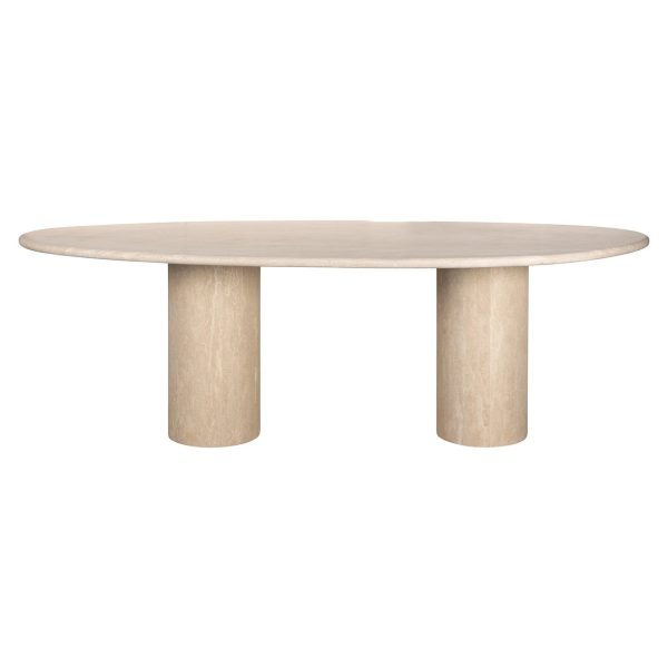 Eettafel Renaissance organisch Italian Travertine (Beige) Richmond Interiors - Afbeelding 2