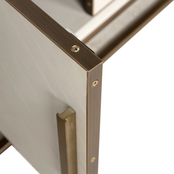 TV-meubel Whitebone brass 4-deuren 200 (Verona Grey) Richmond Interiors - Afbeelding 10