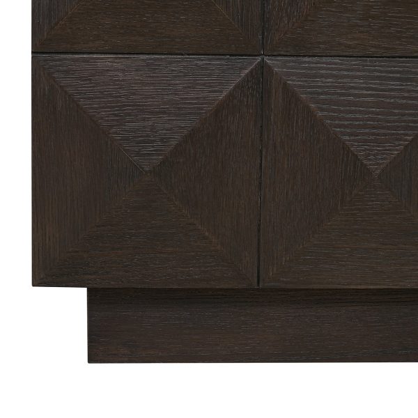 Tv-dressoir Claremont 4-deurs (Brown) Richmond Interiors - Afbeelding 8