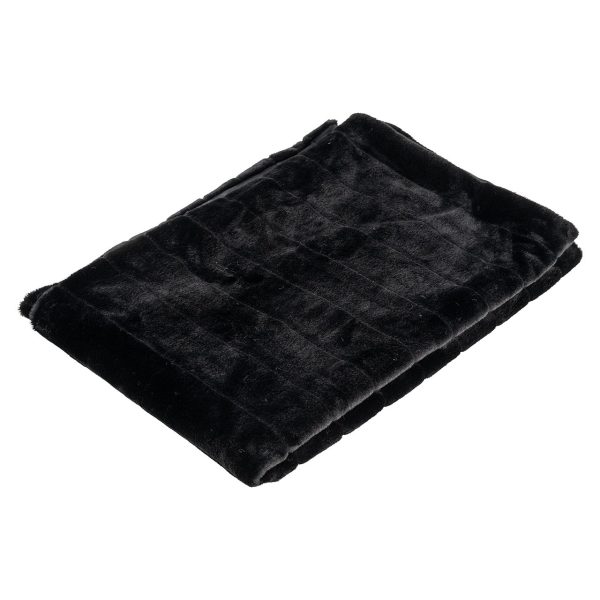 Furry blanket Katie (Black) Richmond Interiors - Afbeelding 2