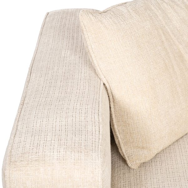 Hoekbank Lusso beige chenille (Niagara 902 beige Chenille) Richmond Interiors - Afbeelding 8