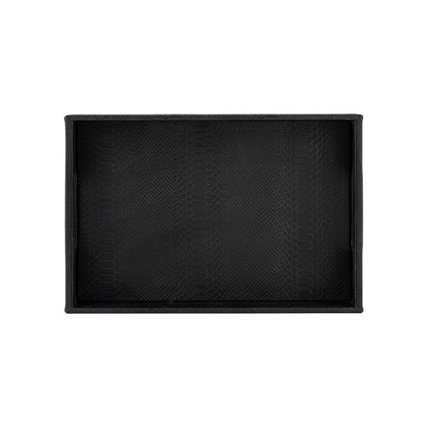 Dienblad Blane zwart croco set van 2 (Black) Richmond Interiors - Afbeelding 7