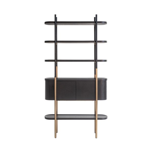 Wandkast Jameson 2-deuren 4-planken (Charcoal) Richmond Interiors - Afbeelding 3