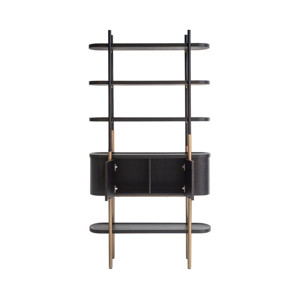 Wandkast Jameson 2-deuren 4-planken (Charcoal) Richmond Interiors - Afbeelding 5