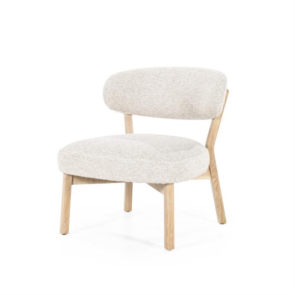 Fauteuil Mikky naturel - taupe Moon Eleonora