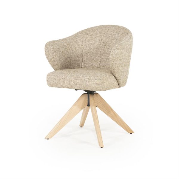 Stoel Connor naturel - taupe Donna Eleonora