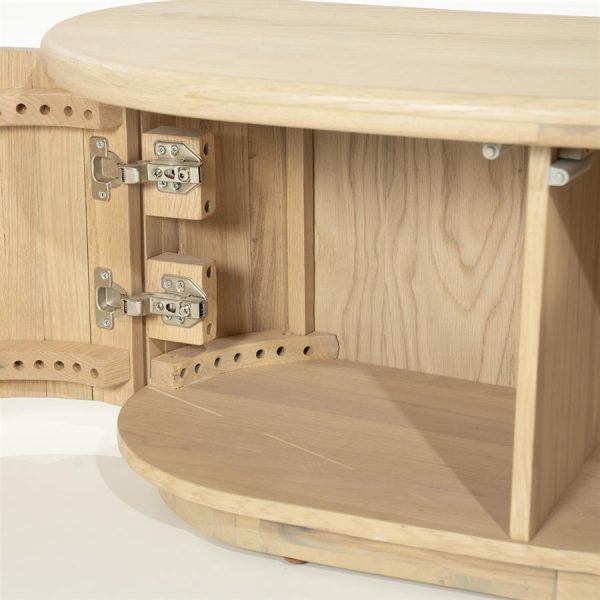 TV meubel Josh 180 cm - naturel Eleonora - Afbeelding 5