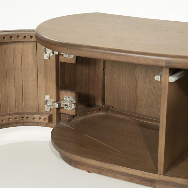 TV meubel Josh 180 cm - bruin Eleonora - Afbeelding 4
