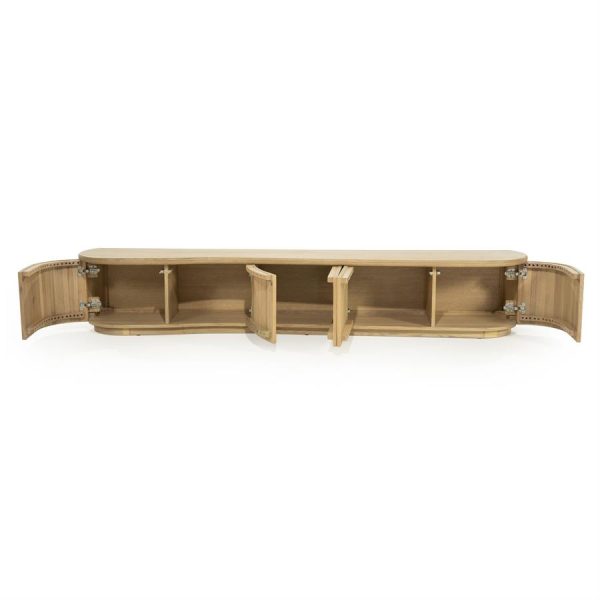 TV meubel Josh 240 cm - naturel Eleonora - Afbeelding 4