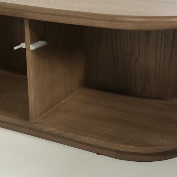 TV meubel Josh 240 cm - bruin Eleonora - Afbeelding 6