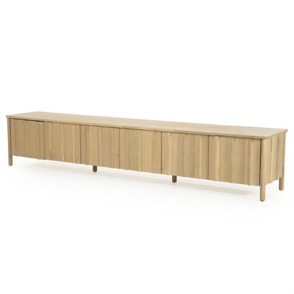 TV meubel Jake 6 drs. - naturel Eleonora - Afbeelding 2