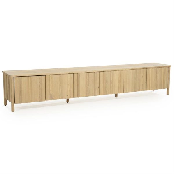 TV meubel Jake 6 drs. - naturel Eleonora - Afbeelding 5