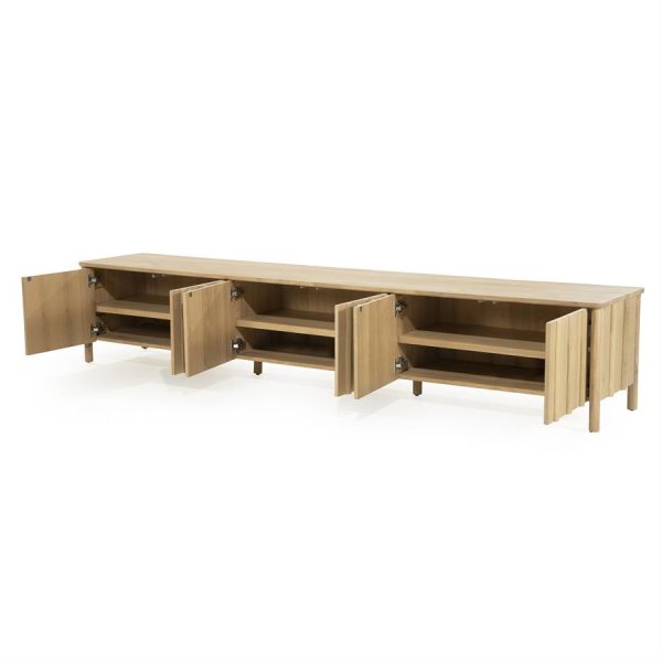 TV meubel Jake 6 drs. - naturel Eleonora - Afbeelding 6