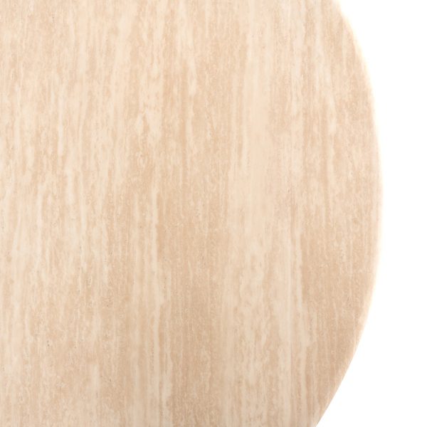 Eettafel Fictus 140Ø faux travertine (Beige) Richmond Interiors - Afbeelding 5