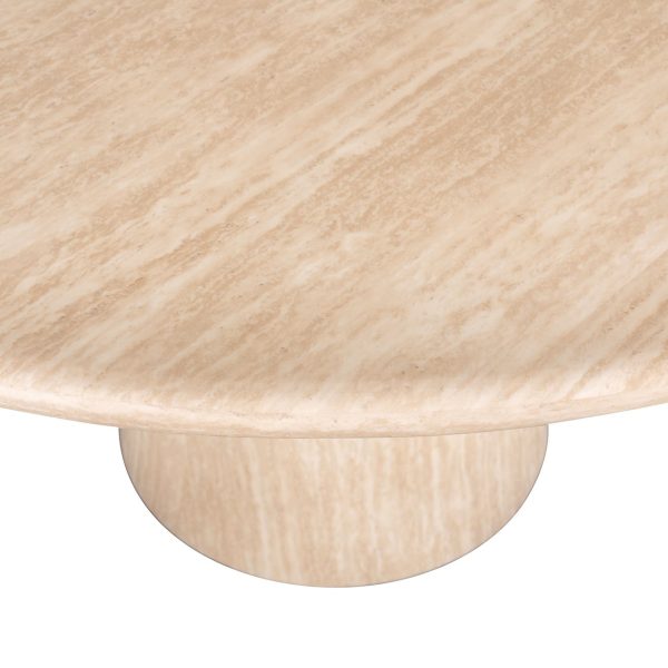 Eettafel Fictus 140Ø faux travertine (Beige) Richmond Interiors - Afbeelding 4