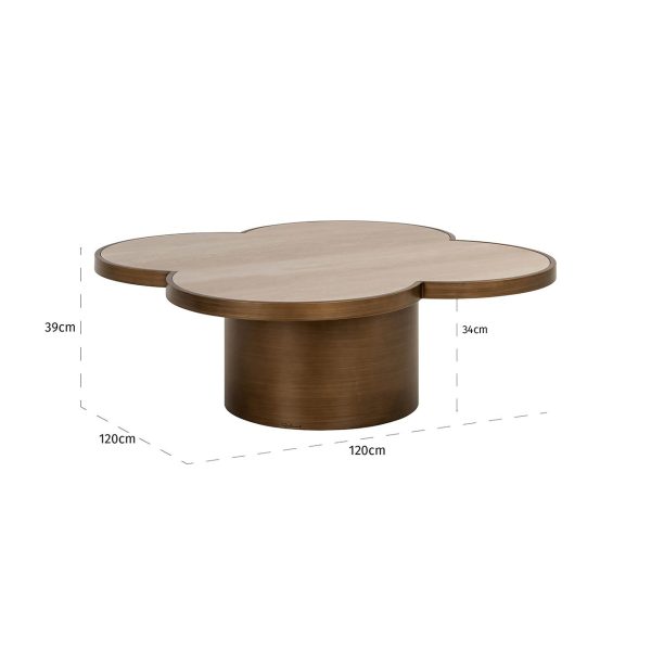 Salontafel Clover (Beige) Richmond Interiors - Afbeelding 4