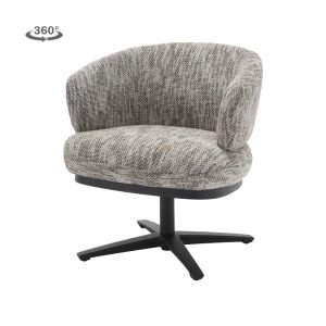 Perca Lounge Armstoel - fabric TED 8 white-grey Tower Living