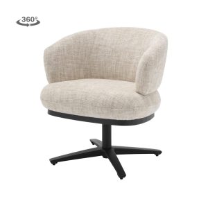 Perca Lounge Armstoel - fabric TED 24 off white Tower Living