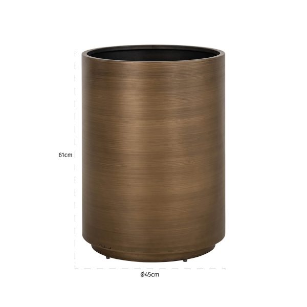Plantenbak Dira 45Ø (Brushed Gold) Richmond Interiors - Afbeelding 2