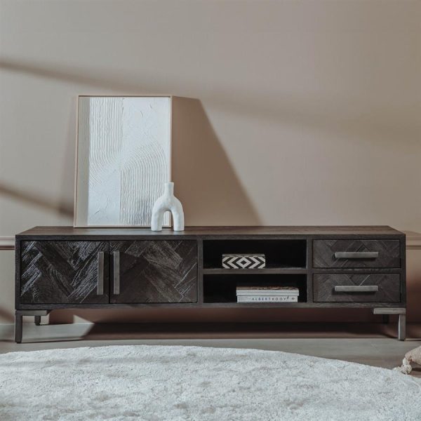 Ziano TV stand 2 drs / 2 drws - 185x45x50 Tower Living - Afbeelding 2