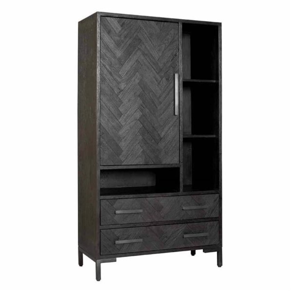 Ziano 1 dr / 2 drws cabinet 100x45x190 Tower Living