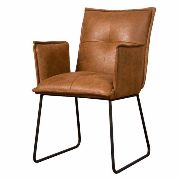 Seda armchair - fabric cherokee 8 cognac Tower Living