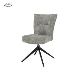 Bardi Stoel - fabric Haga 09 silver (draaibaar) Tower Living