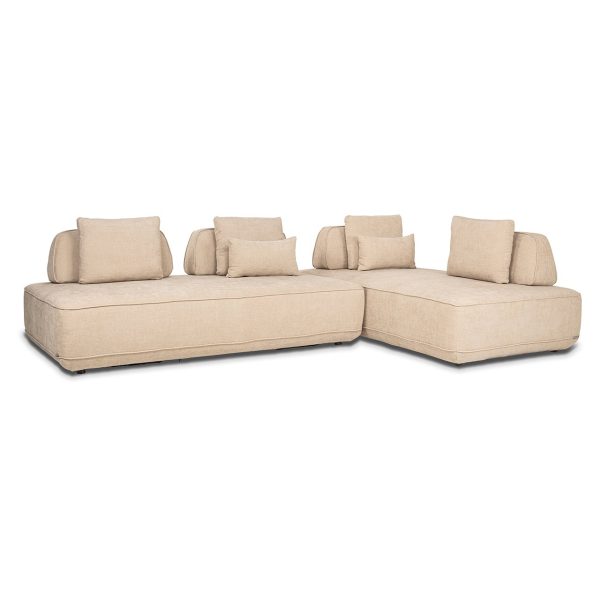Bank Tudor met losse rugleuning sand olympus (Sand olympus) Richmond Interiors