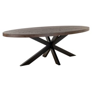Eettafel Watson bruin 235 incl. spider leg black (Dark brown) Richmond Interiors