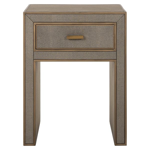 Nachtkastje Bloomville 1-lade incl. glas (Brown) Richmond Interiors - Afbeelding 2