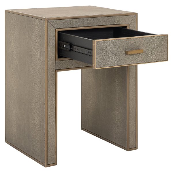 Nachtkastje Bloomville 1-lade incl. glas (Brown) Richmond Interiors - Afbeelding 6