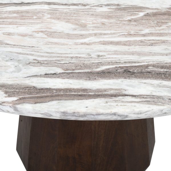 Eettafel Oberoy 130Ø (Brown) Richmond Interiors - Afbeelding 5