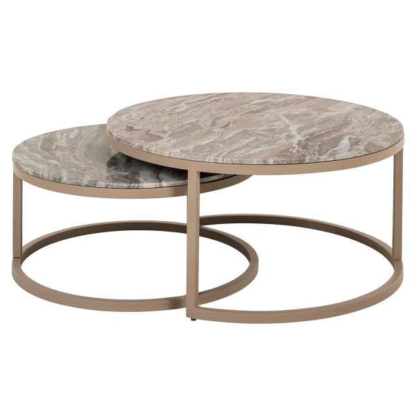 Salontafel Fairfax set van 2 (Stone) Richmond Interiors - Afbeelding 2