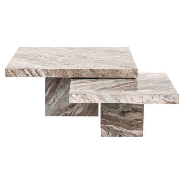 Salontafel Rashford set van 2 (Stone) Richmond Interiors - Afbeelding 3