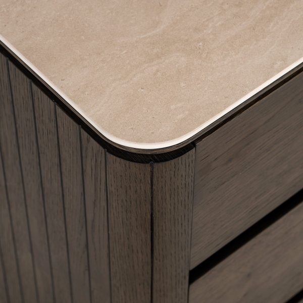 Nachtkastje Ritz 3-lades (Brown) Richmond Interiors - Afbeelding 6