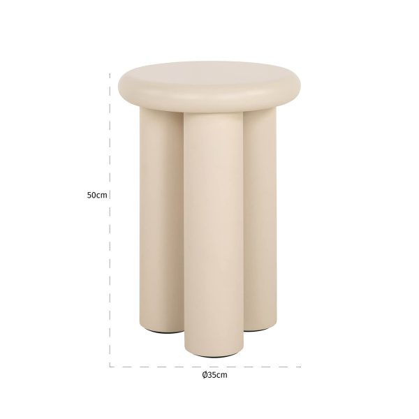 Bijzettafel Elbaz 35Ø (Beige) Richmond Interiors - Afbeelding 2