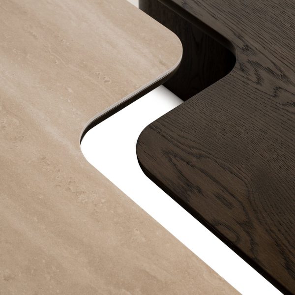 Salontafel Nando set van 2 (Brown) Richmond Interiors - Afbeelding 7