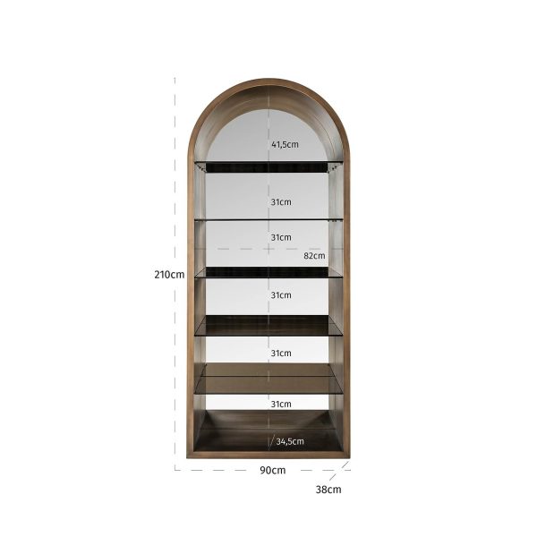 Wandkast Bowic (Brushed Gold) Richmond Interiors - Afbeelding 4