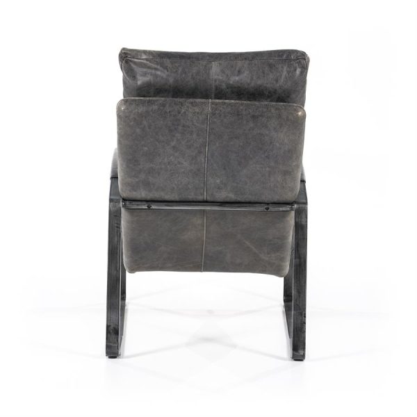 Fauteuil Lex - antraciet vintage leer Eleonora - Afbeelding 8