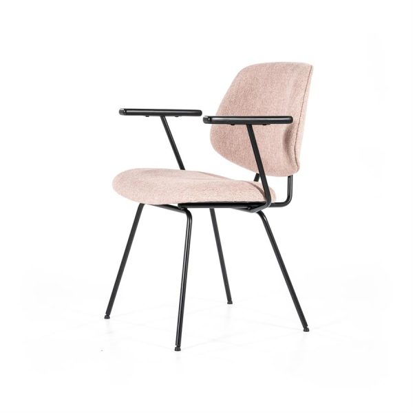 Stoel Lynn met arml - roze fletcher Eleonora - Afbeelding 2