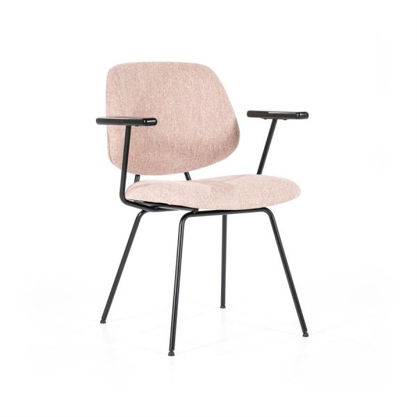 Stoel Lynn met arml - roze fletcher Eleonora - Afbeelding 3