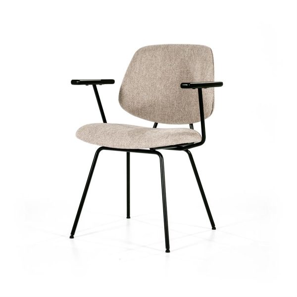 Stoel Lynn met arml - beige fletcher Eleonora