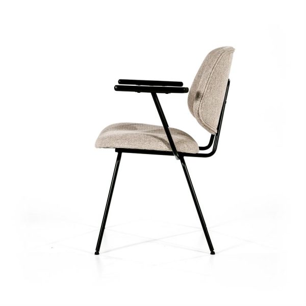 Stoel Lynn met arml - beige fletcher Eleonora - Afbeelding 5