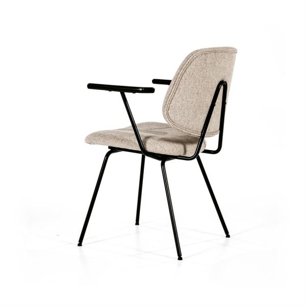 Stoel Lynn met arml - beige fletcher Eleonora - Afbeelding 6