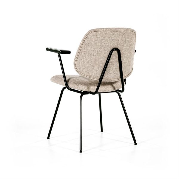 Stoel Lynn met arml - beige fletcher Eleonora - Afbeelding 7