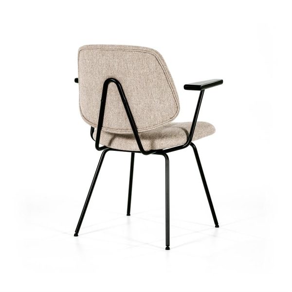 Stoel Lynn met arml - beige fletcher Eleonora - Afbeelding 9